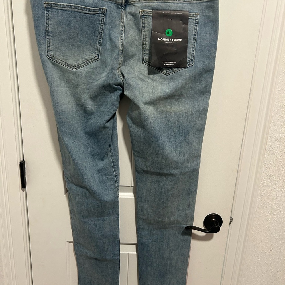 NWT Homme + Femme Jeans 42 - Picture 3 of 3